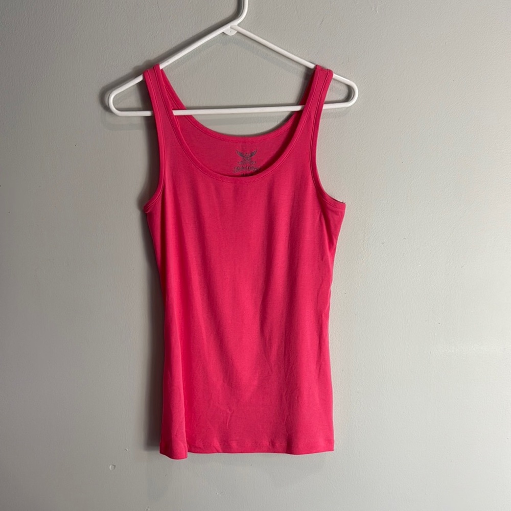 Faded Glory Pink‎ Fitted Tank Top